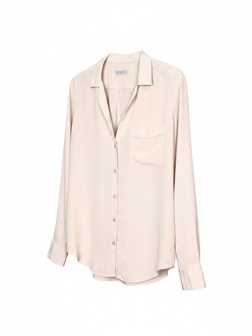 Equipment Cream Button-Down Silk Blouse